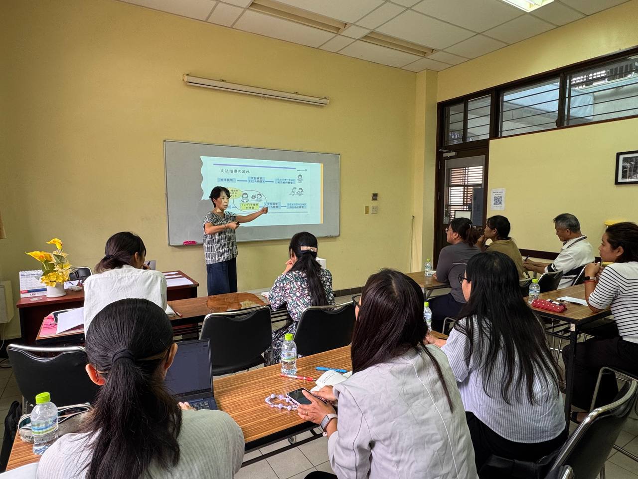 日本語教師向けのセミナーの様子